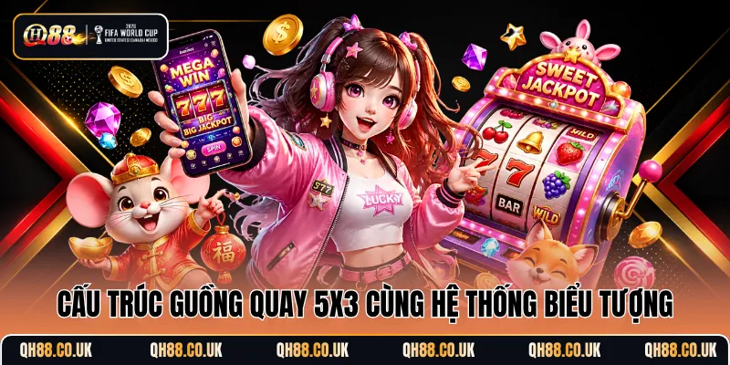 Cấu trúc guồng quay 5x3 cùng hệ thống biểu tượng