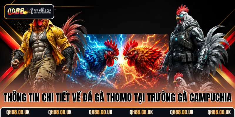 Thông tin chi tiết về đá gà Thomo tại trường gà Campuchia